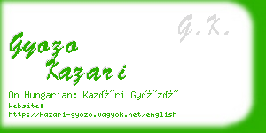 gyozo kazari business card